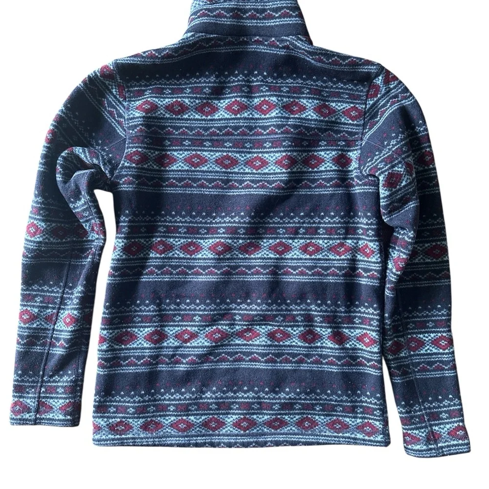 North Face Men’s Full Zip Sherpa Fleece Jacket on Aztec Fair Isle